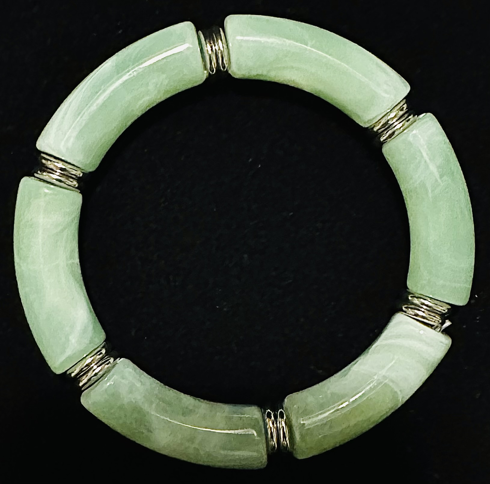 Beautiful Bohemian Broken Crystal & Marble Stretch Bracelets - Image 3