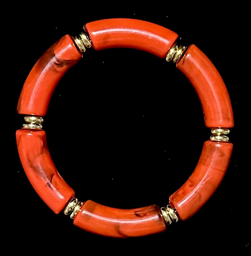 Beautiful Bohemian Broken Crystal & Marble Stretch Bracelets - Image 10