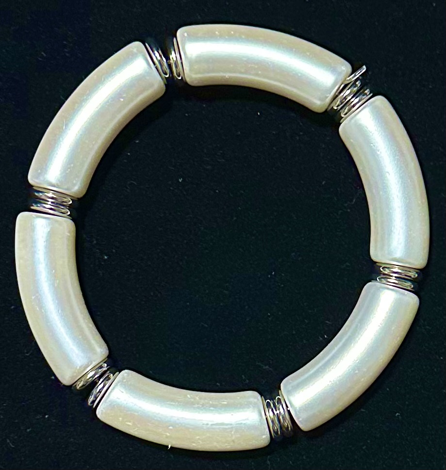 Beautiful Bohemian Broken Crystal & Marble Stretch Bracelets - Image 8