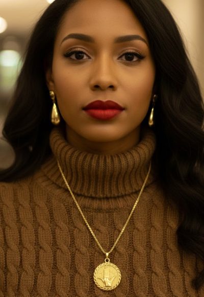 Elegant Ivy Hand Necklaces Black, Gold, & Silver