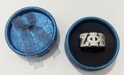 .925 Sterling Silver Zeta Phi Beta Greek Letter Ring
