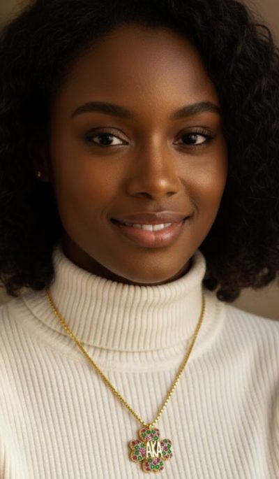 Vintage Elegance Gold AKA Clover Pendant Necklace