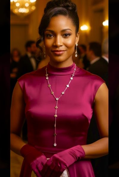 Radiant Ivy Lariat Y-Necklace: Silver w/White Rhinestones