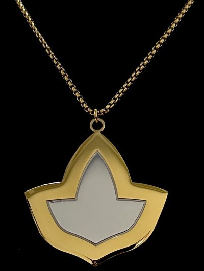 Stunning Two-Tone Gold/Silver Large Ivy Necklace