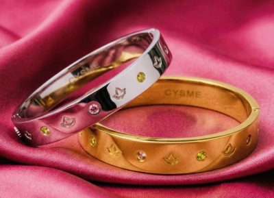 Ivy Love Cuff Bracelet - Silver and Gold